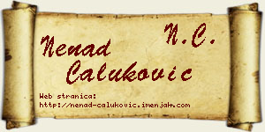 Nenad Čaluković vizit kartica